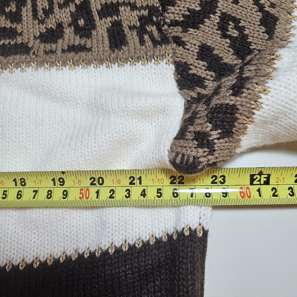 She & Sho Chic Leopard Print Color Block Sweater - Picture 3 of 4